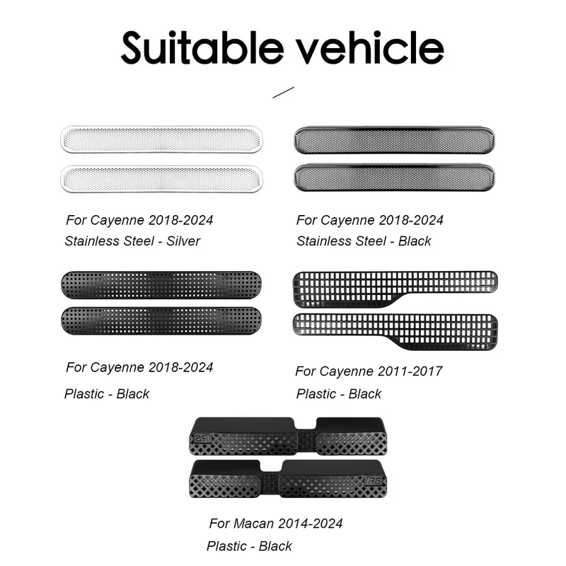 

For Porsche Cayenne 2011-2017 2018-2024 Car Seat Under AC Air Conditioner Air Outlet Frame Protective Cover Trim Car Accessories