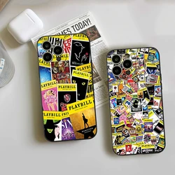 For IPhone 15 Broadway Musicals Collage Phone Case for IPhone 15 14 13 12 Pro XR XS 15 Plus Iphone Black Covers