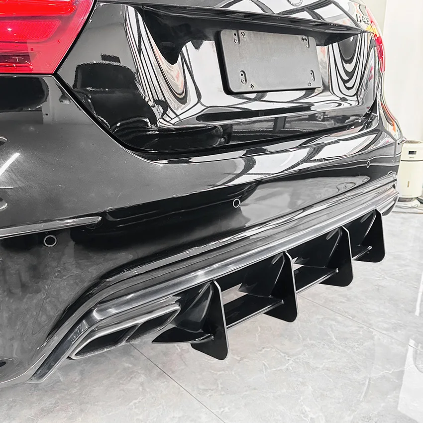 Car Rear Bumper Diffuser Lip Splitters Spoiler Rear Bumper Protector Guard For Mercedes-Benz A-Class W176 A45 AMG 2013-2018