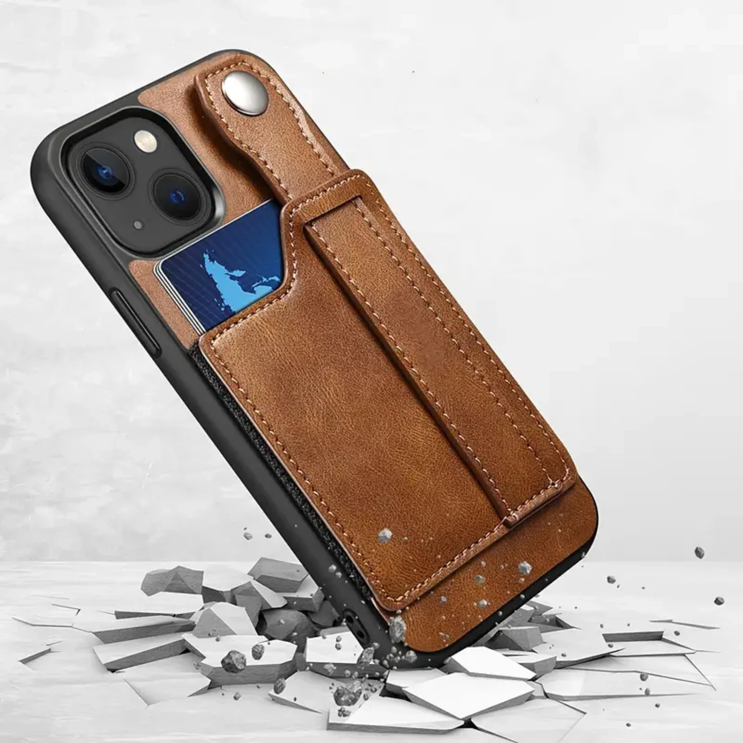 

Leather Phone Case With Card Wallet For IPhone 14 Pro Max