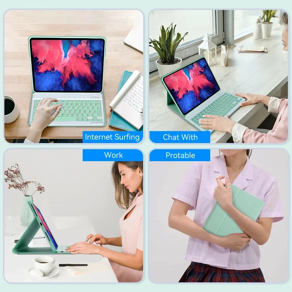 For Xiaomi Mi Pad 5 11Inch Tablet Case Detachable Bluetooth Keyboard Case For Xiaomi Mi Pad 5 Pro 11Inch