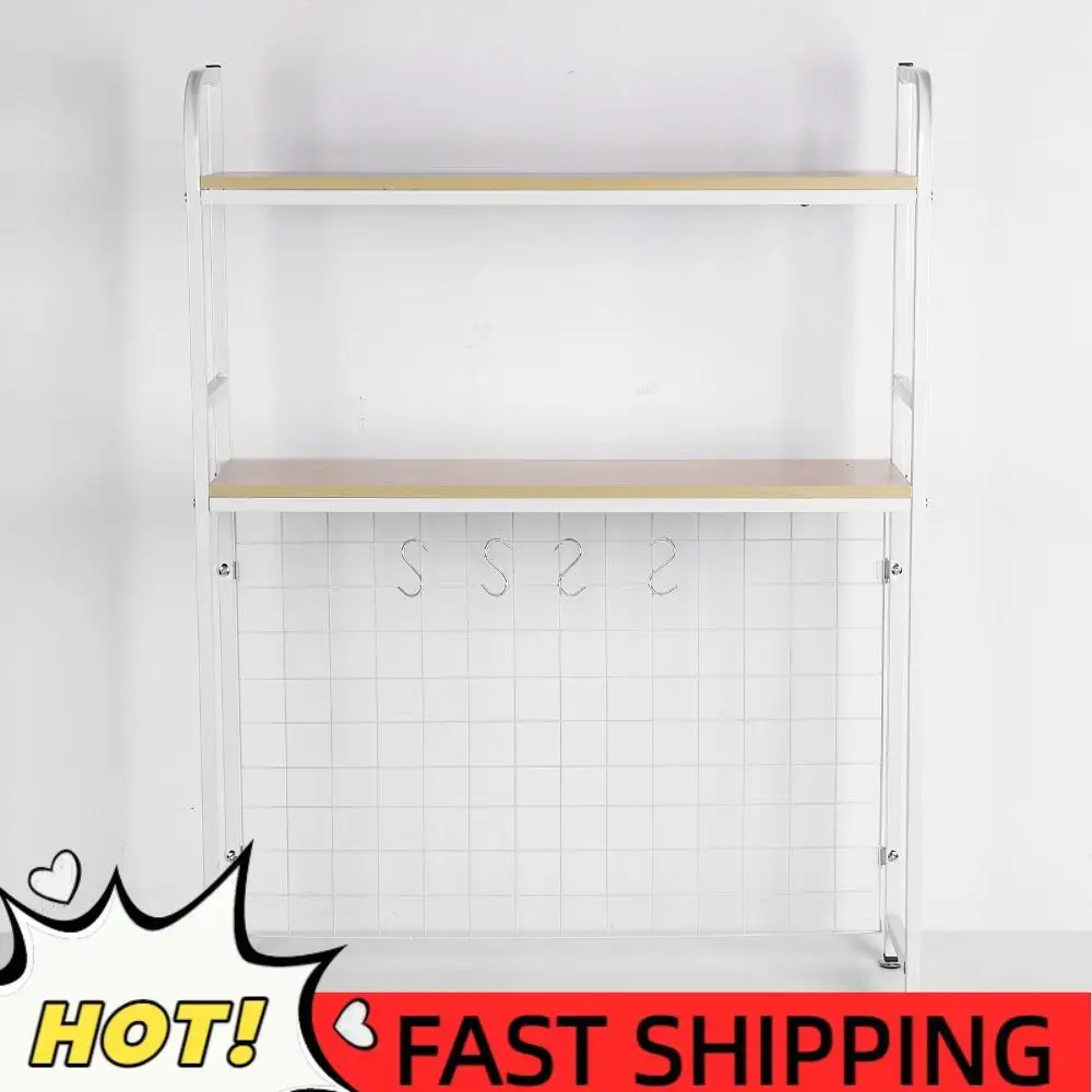 

2-уровневый деревянный органайзер для книжного шкафа с сетчатой панелью, столешница, стеллаж для хранения, многофункциональная настольная декоративная стойка для спальни