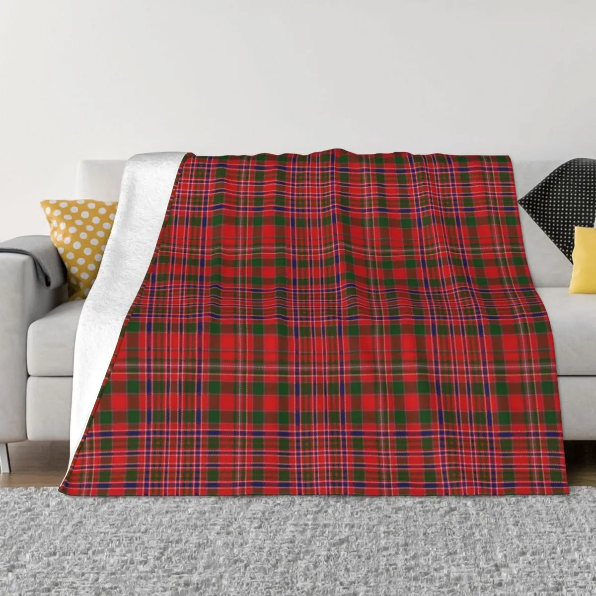 

Clan MacAlister Tartan Throw Blanket Hairy Decorative Sofas Blankets Sofas Of Decoration Weighted Blankets