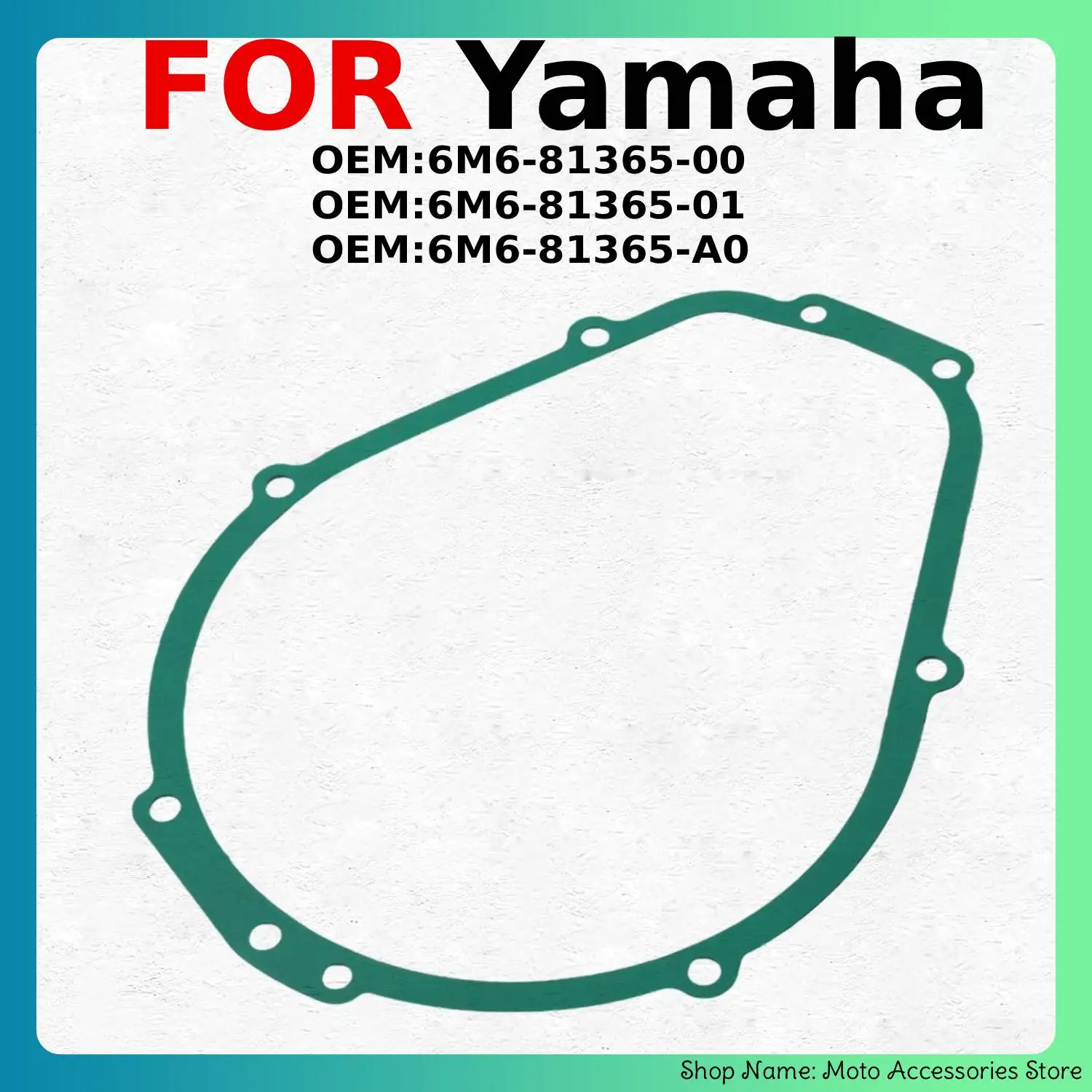 Stator Cover Gasket For Yamaha Jet Ski 650 700 760 Wave Runner Watercraft Gasket Seal 6M6‑81365‑00 6M6‑81365‑01 6M6‑81365‑A0