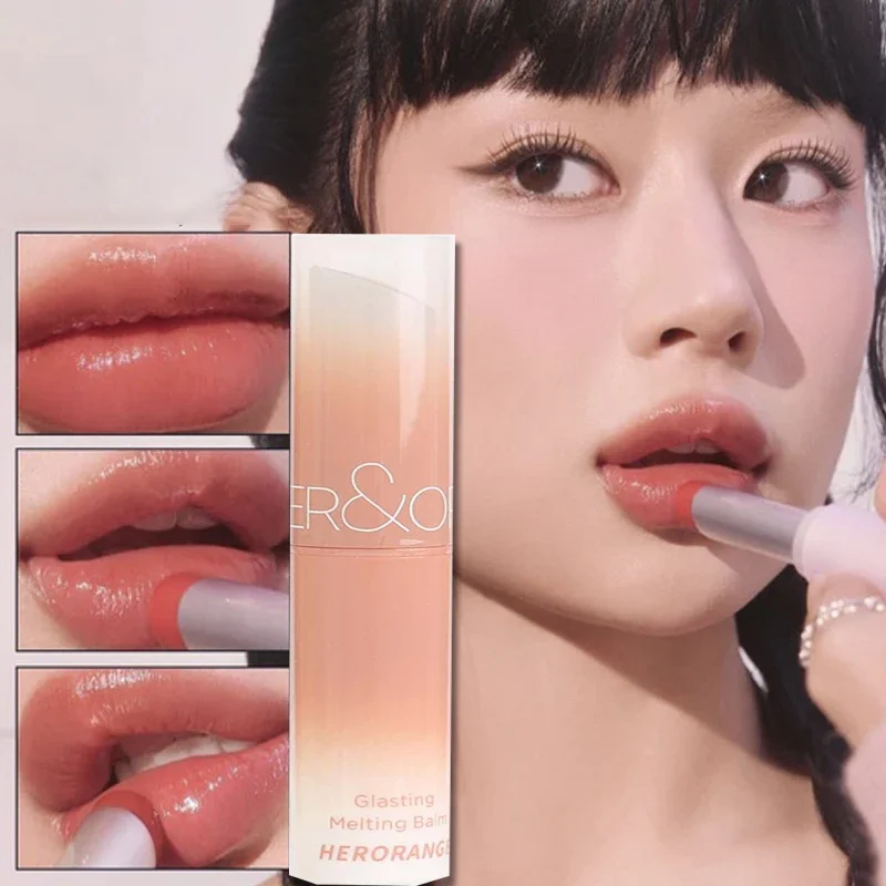 Water Gloss Clear Lipstick Waterproof Non-stick Cup Hydrating Plumping Fade Lip Lines Solid Lip Gloss Korean Makeup Cosmetics