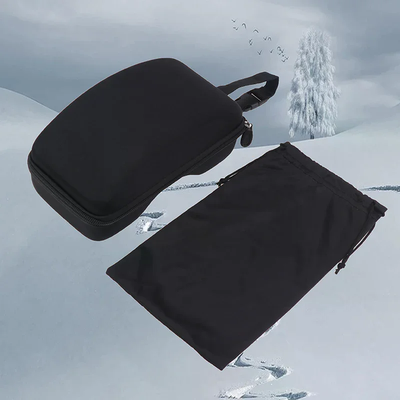 Protection Ski Eyewear Box Ski Glasses Case Eyewear Hard Shockproof Case Ski Goggles Black Nylon Bag For Storing Ski Goggles