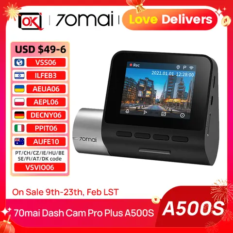 Dash Cam Pro Plus A500S GPS 70mai