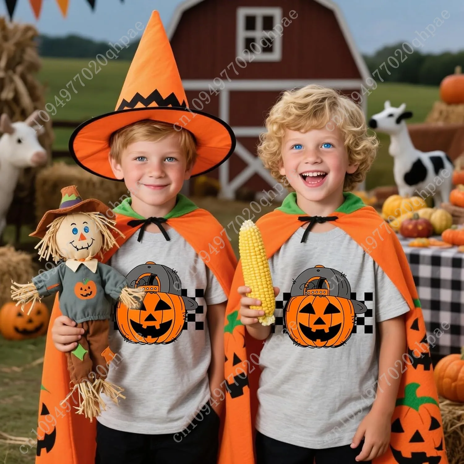 Garçons Halloween chemise enfant en bas âge enfants à manches courtes T-Shirt fantôme citrouille dinosaure monstre camion t-shirts hauts 2-7 ans