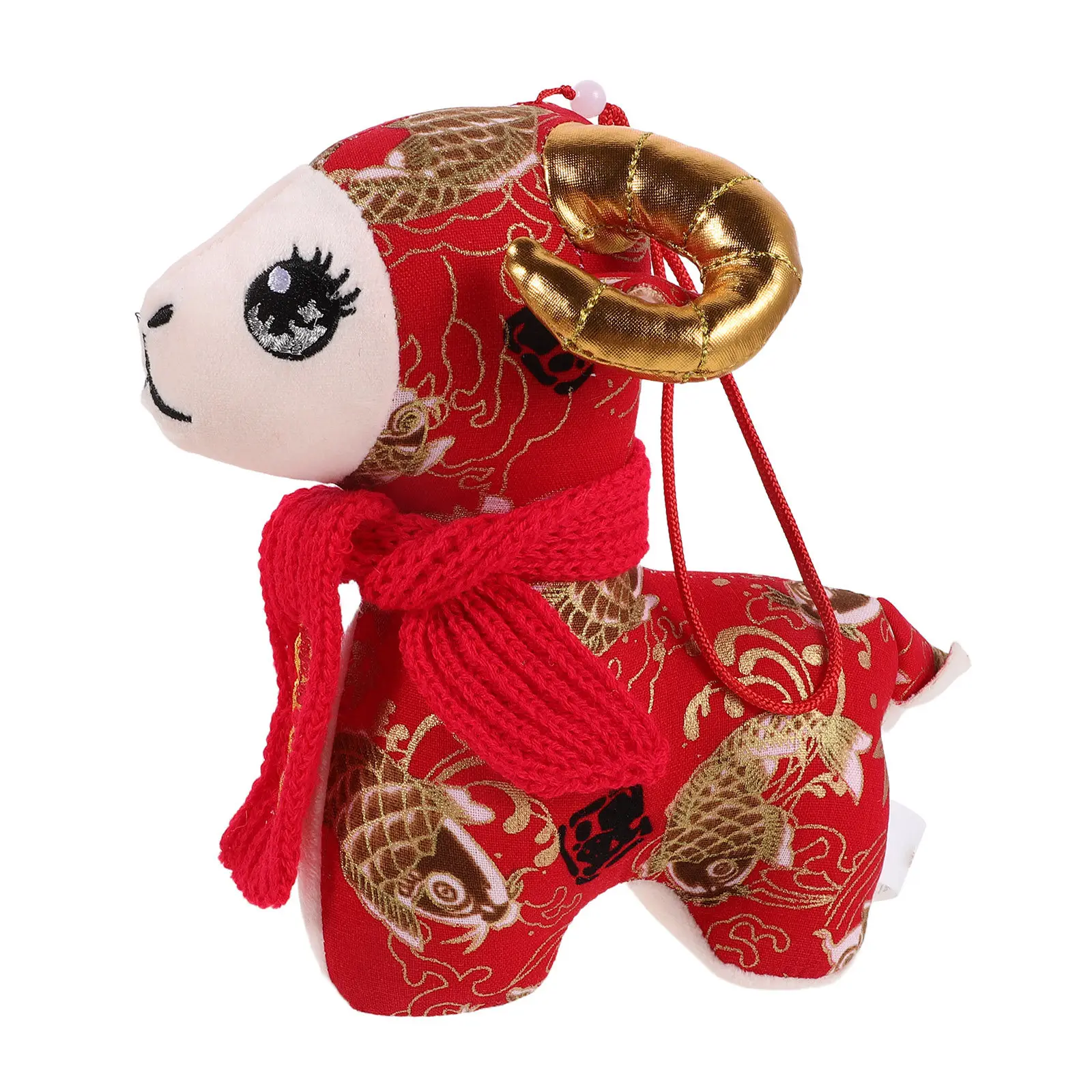 Sheep Year Doll Gift for Chinese New Zodiac Plush Toy 2027 Felt Figurine Cute Lamb Ornament Animal Decor