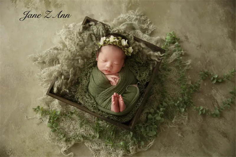 New product for taking photos  newborns baby Dark green forest style children photography props theme