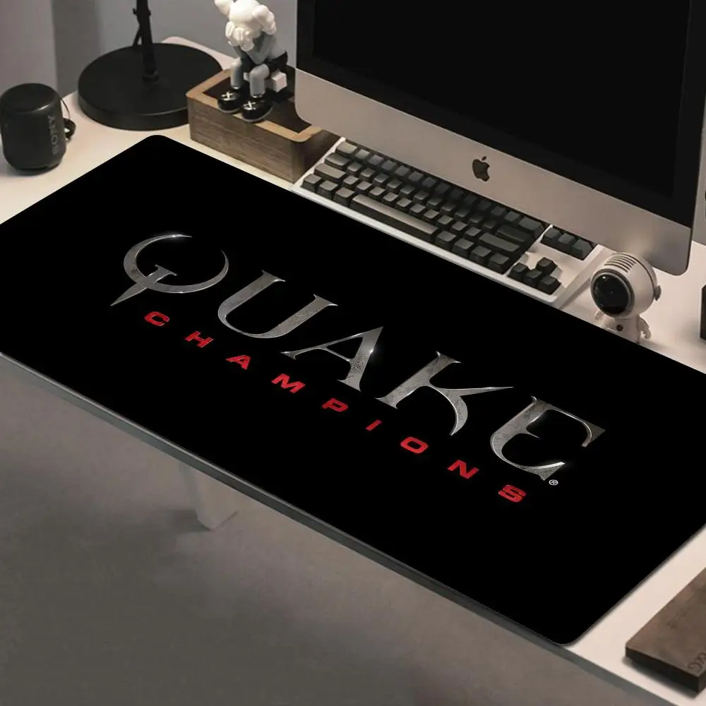 impresso rubber gaming mousepad quake campeoes gamer play mats pc computador novo 01