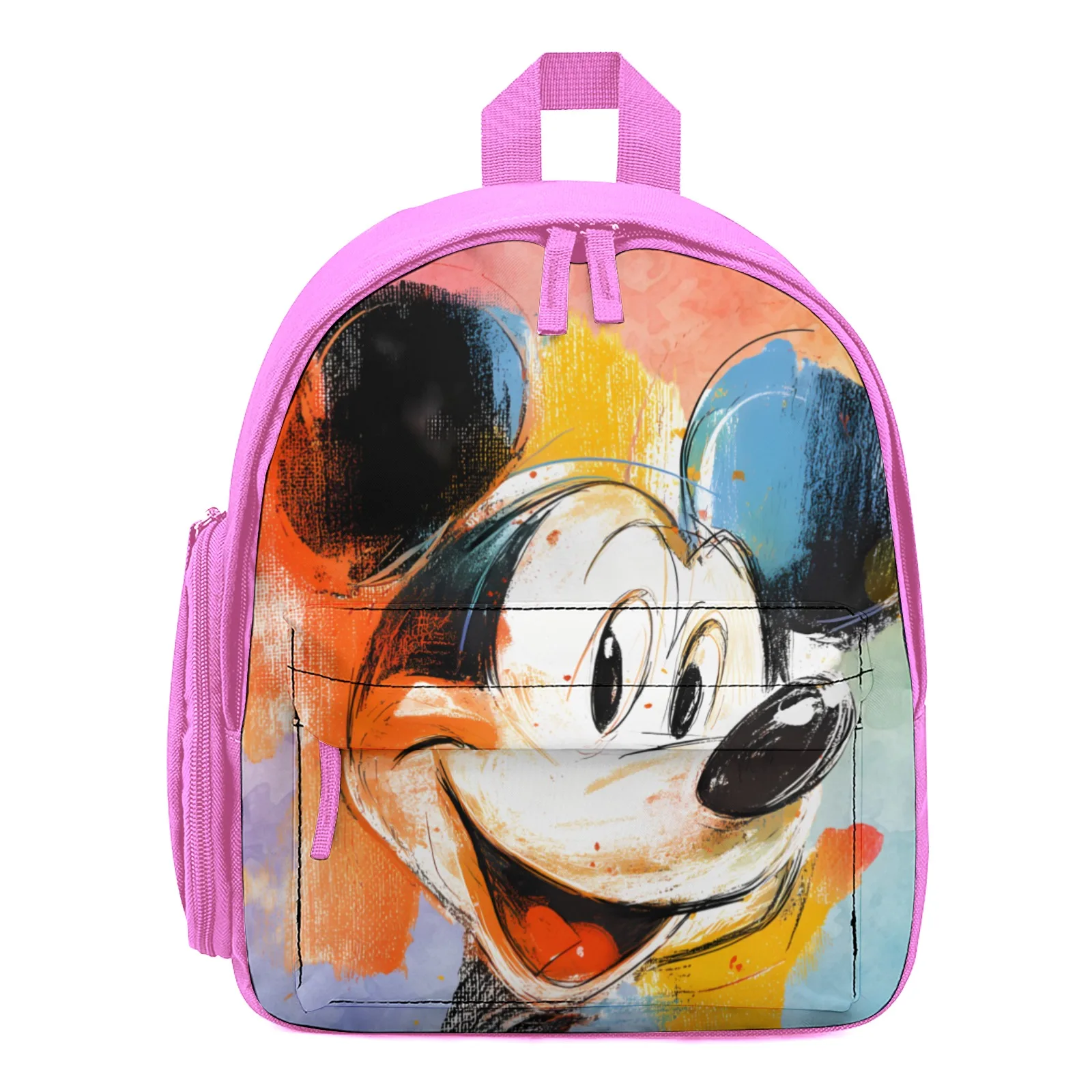 

Mickey Mouse Mochilas Printed Book Bag Kindergarten Bag Boys 12 Inch School Backpack Bag
