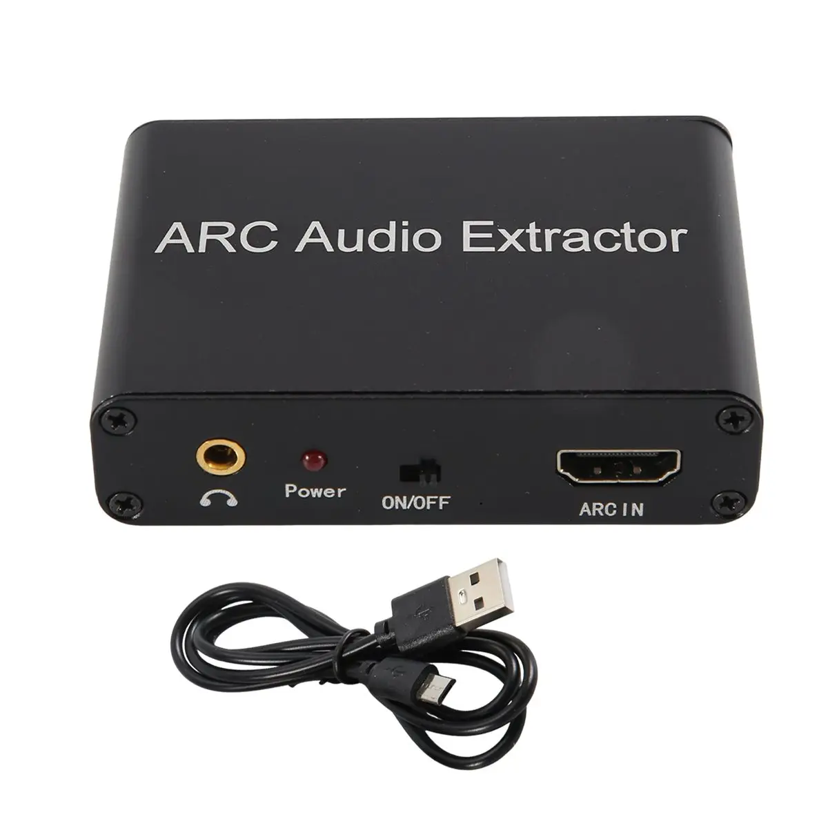 ImprovedHDMI-Compatible ARC Audio Extractor ARC to SPDIF Coaxial Stereo 3.5mm Jack HDMI-Compatible ARC Adapter Audio Converter