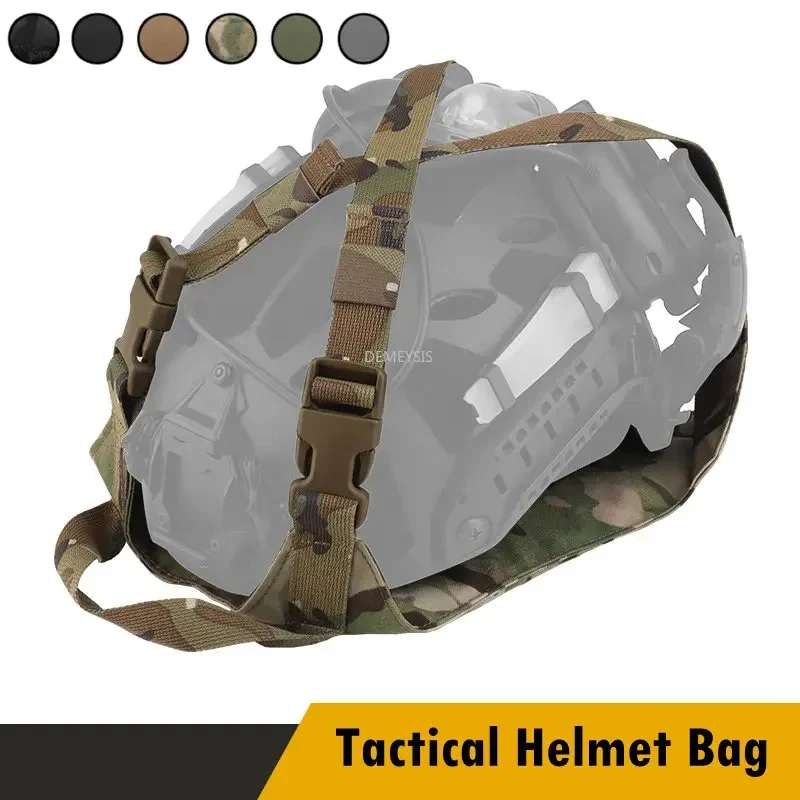 FAST Helmet Storage Bag Lightweight Tactical Helmet Night Vision Device Fixed Pouch Hutning CS Paintball Helmets Bags