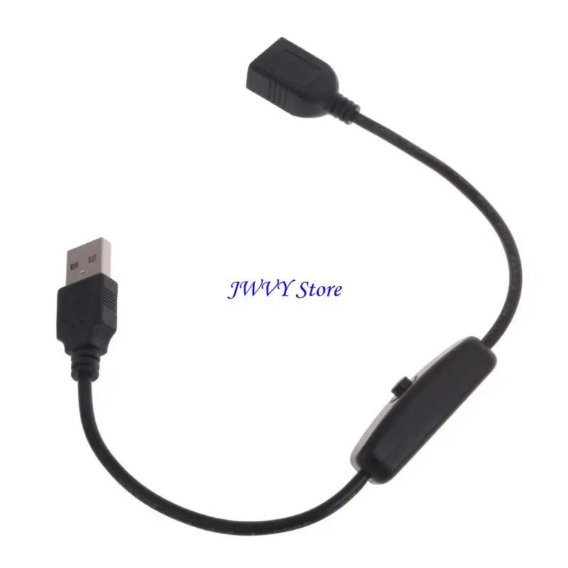 573A 30cm USB Cable with ON/OFF Switches Cable Extension Toggles for USB Lamp USB Fan