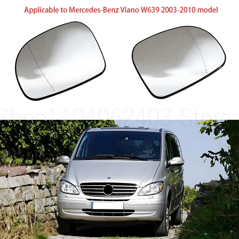 

Applicable to 03-10 rearview mirror heating glass For Mercedes-Benz Viano W639 rear view mirror A0008100919 A0008101019