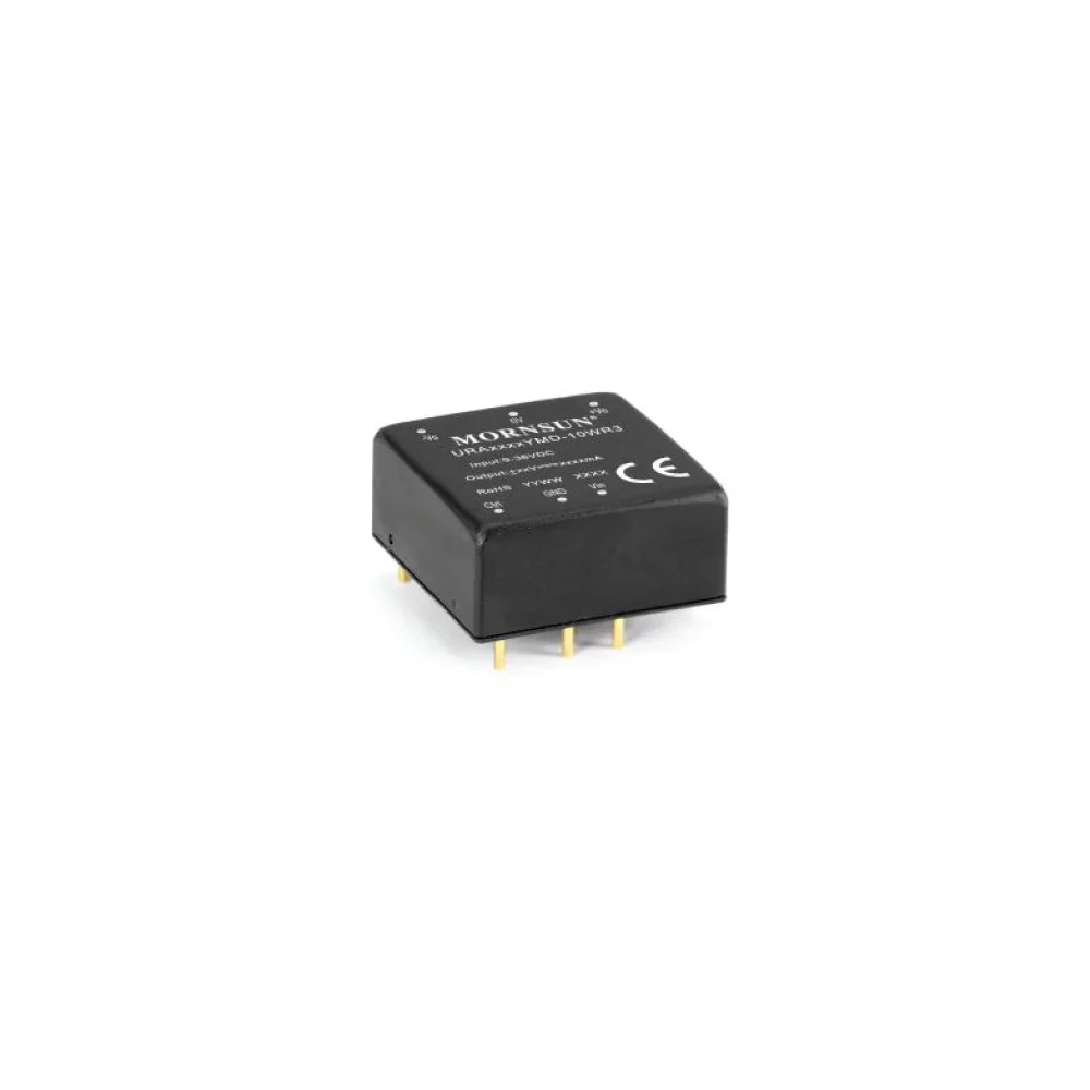 Mornsun 10W DC-DC Converter Ultra-Wide Input 24VDC to 12V 10W URB2412YMD-10WR3 Switching Power Supply