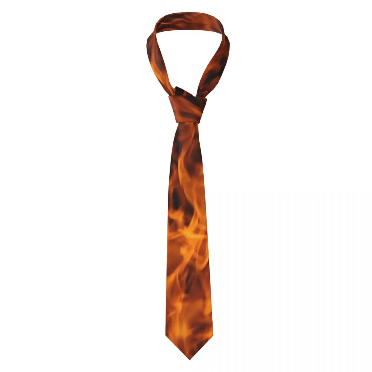 Fire Flame Necktie for Men Silk Polyester 8 cm Neck Ties Wedding Business Tie Casual Gravatas