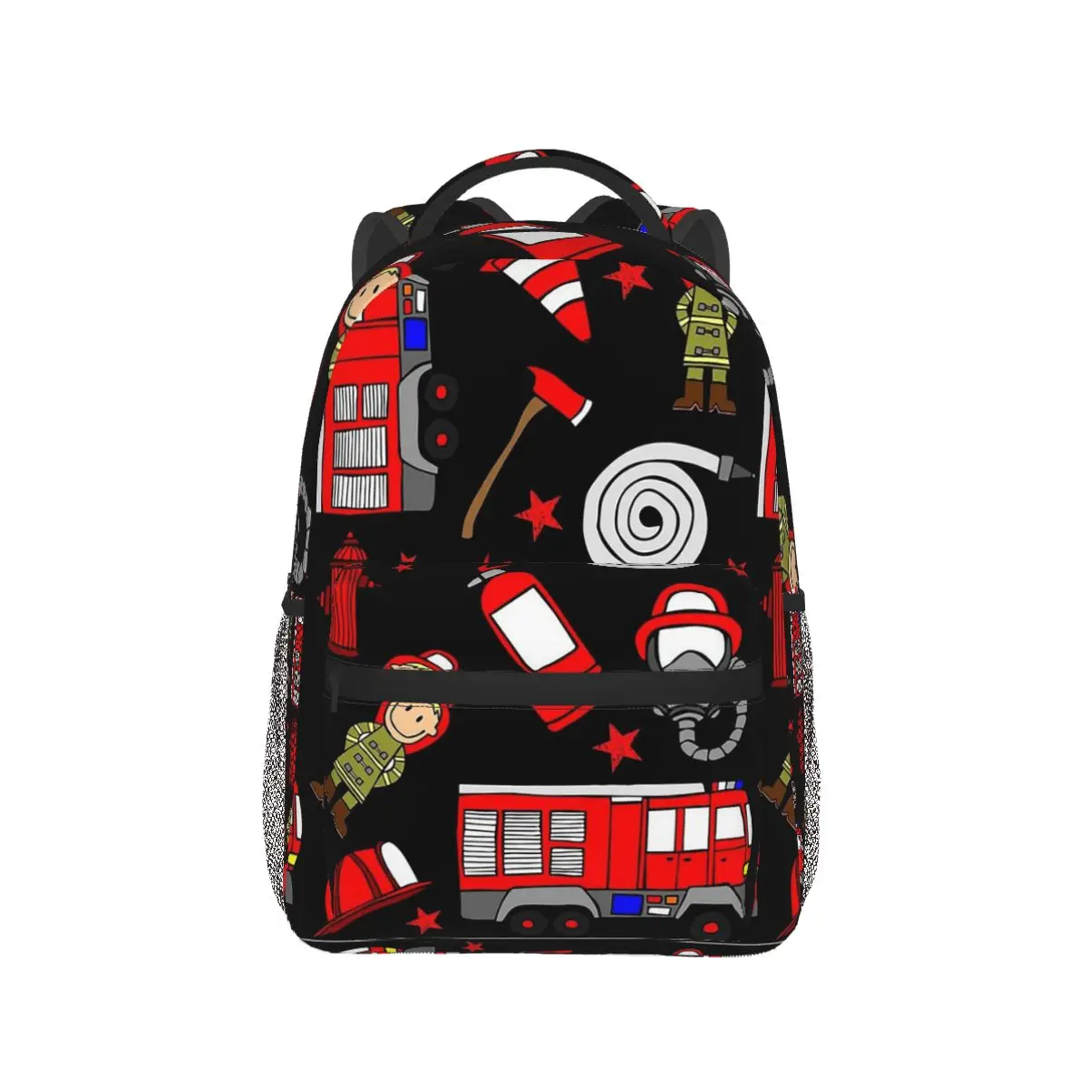 Fireman Firefighter Backpacks Boys Girls Bookbag Children School Bags Cartoon Kids Rucksack Shoulder Bag Large Capacity