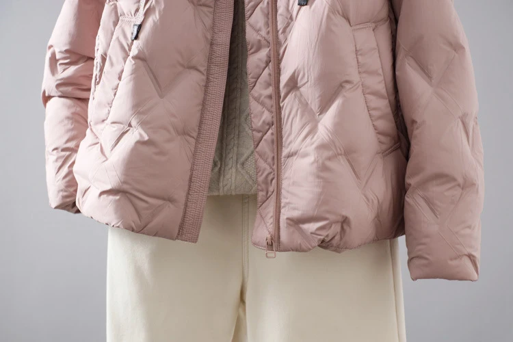 Schinteon Women Light 90% White Duck Down Jacket Casual Loose Autumn Winter Outwear with Hood Korean Style Coat 2026 New