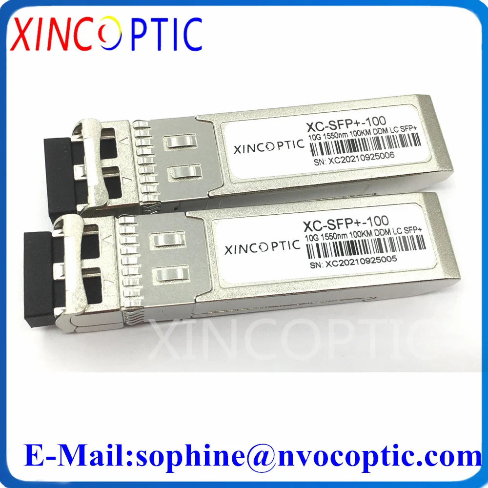 

10G 1550nm 100KM LC SFP Module, Duplex Fiber Transceiver SFP-10G-ZR with DOM