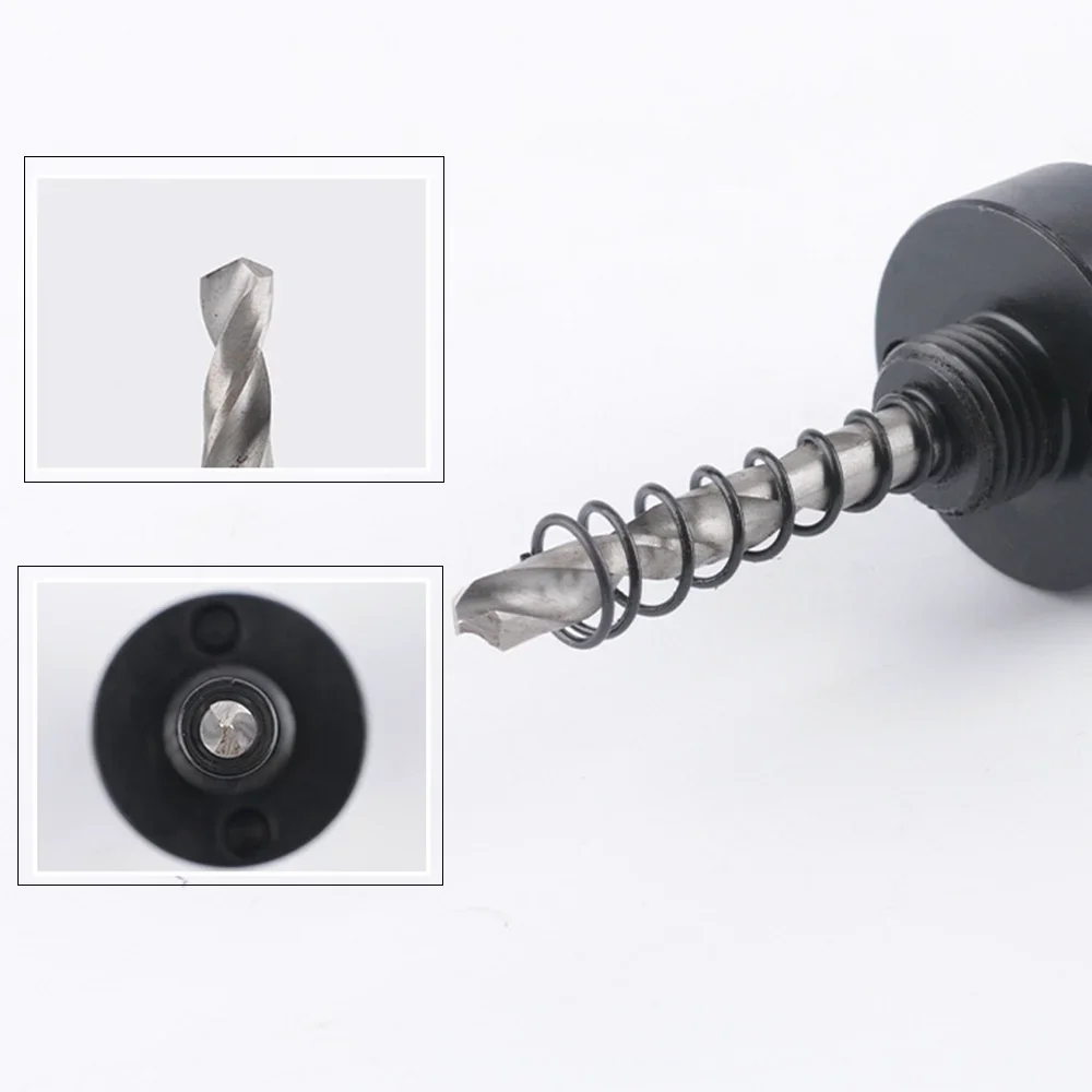 Broca de aço com haste hexagonal, mandril com broca, ferramenta elétrica, acessórios de broca, 32-210mm, brocas de serra