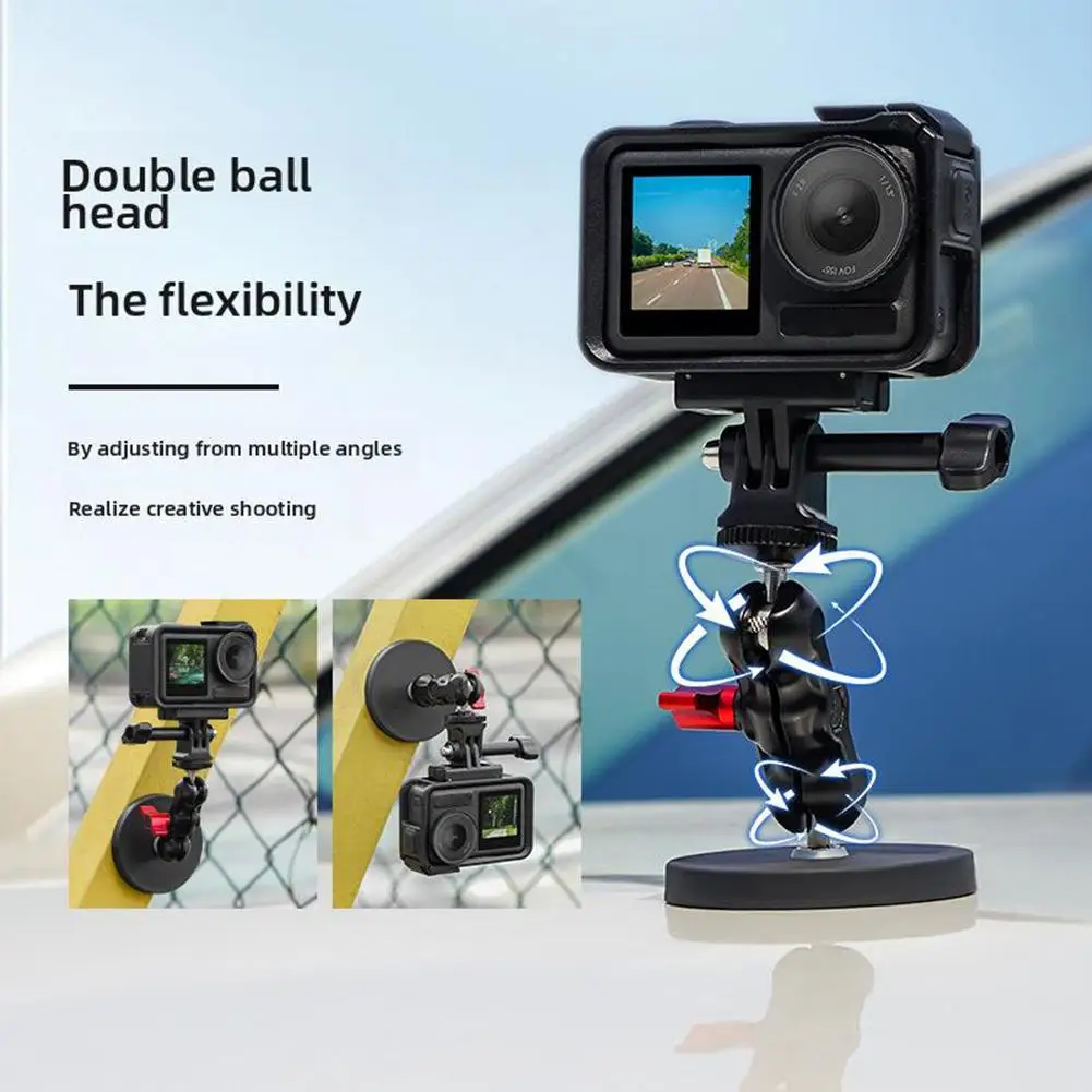 Magnetic Base Suction Stand Compatible for dji Pocket3 Action 5pro Action Camera For Live Streaming Action Camera Accessori Q9x9