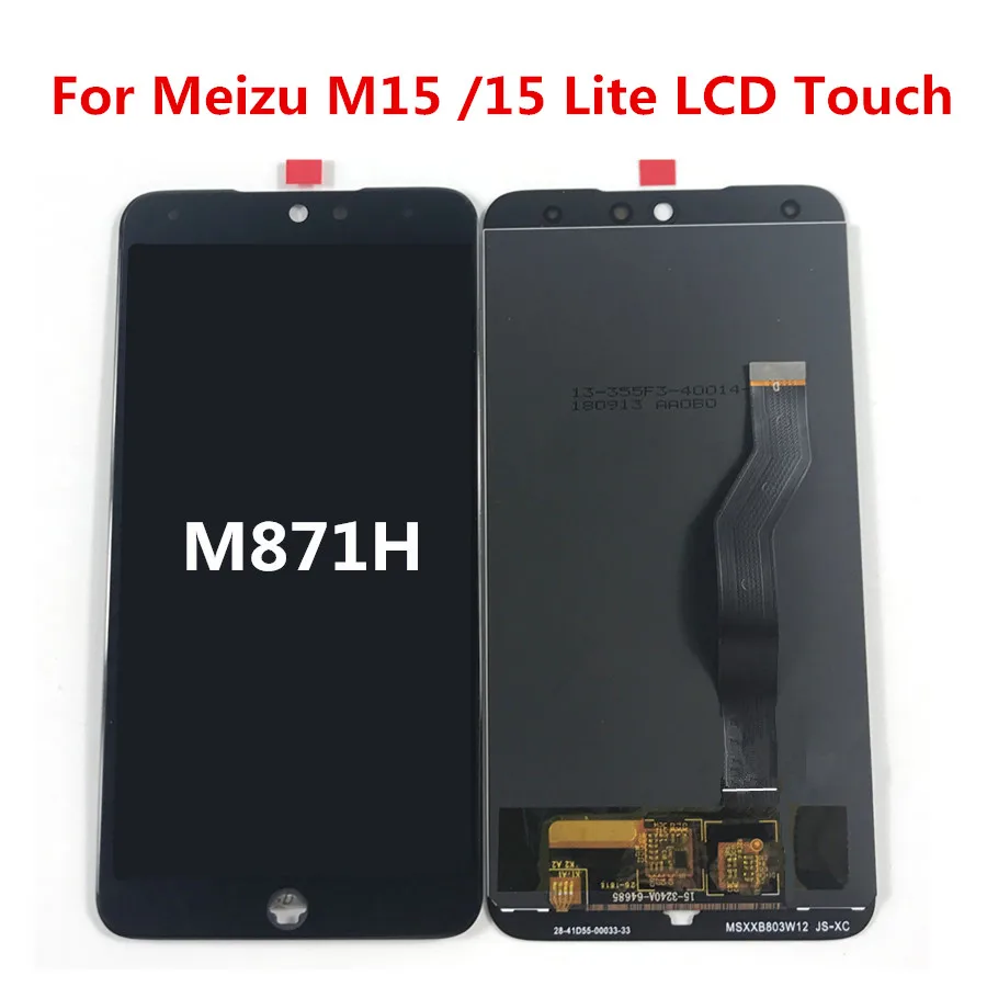 For Meizu M15 For Meizu 15 Lite LCD screen Display Touch Digitizer for Meizu M15 M871Q LCD Replacement Free Shipping 5.46inch