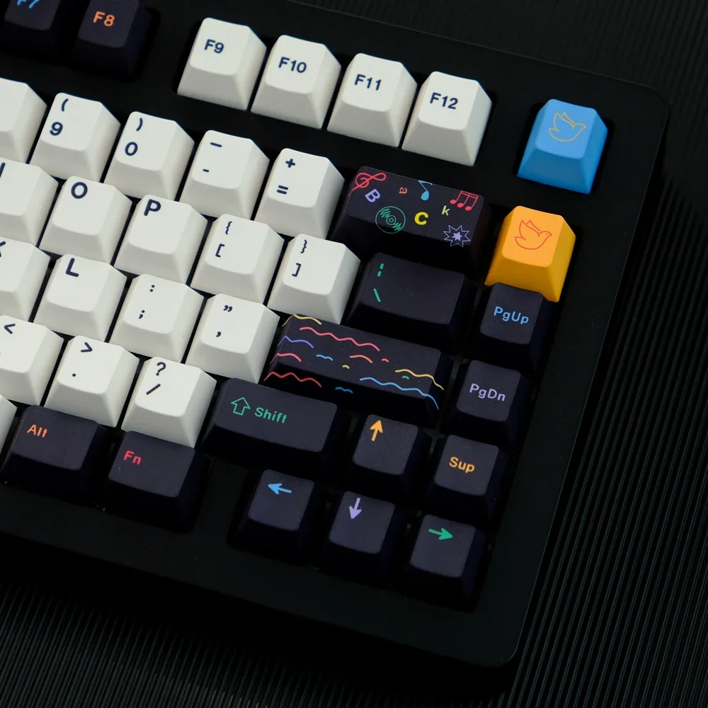 129 Keys/set  GMK EMO Keycaps Cherry Profile KeyCaps PBT Dye Subb Lightproof Keycap For 61 64 68 75 84 87 96 980 104