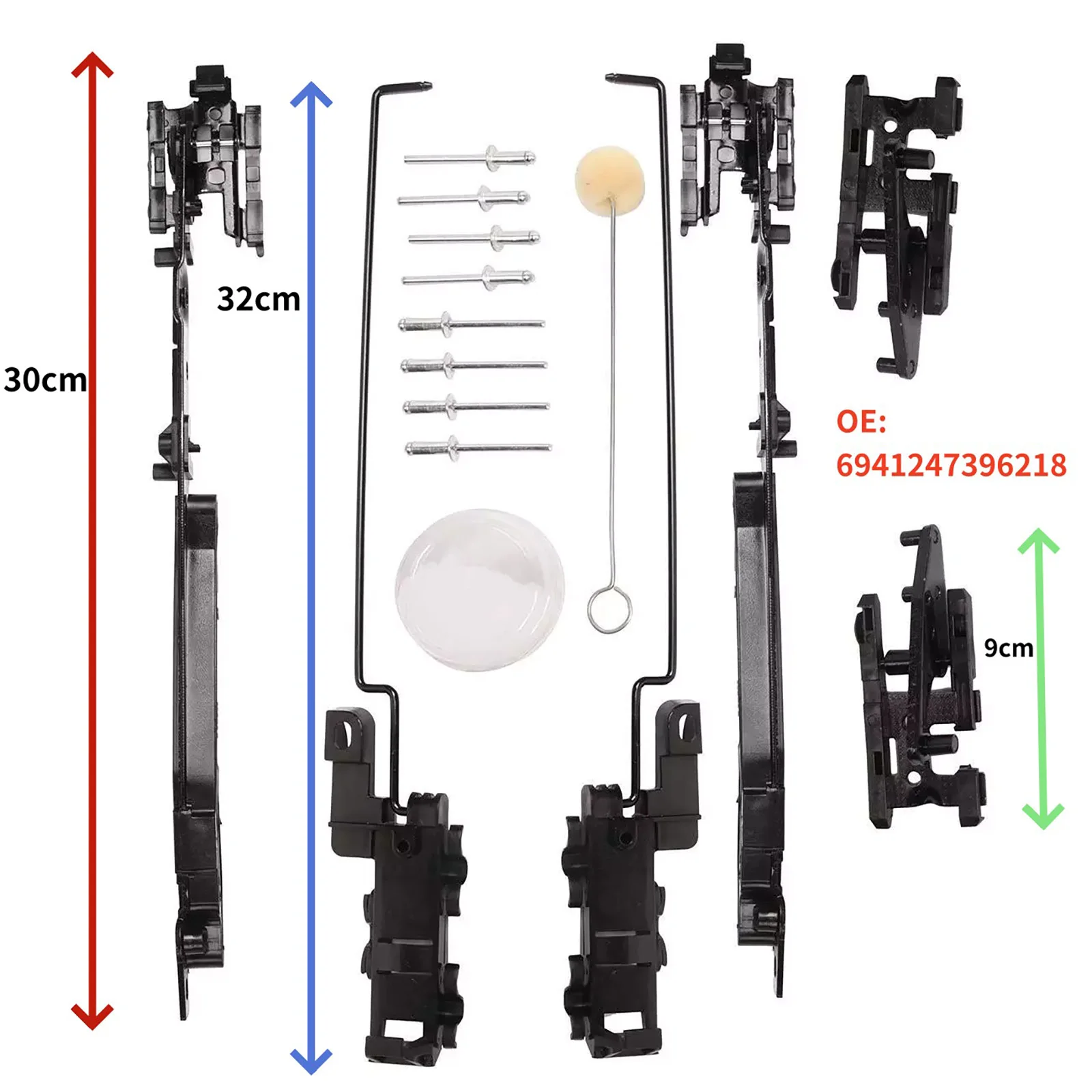 1 Set Sunroof Track Repair Kit 6941247396218 For Ford F-250 F-350 F-450 Expedition For Lincoln Navigator/Mark LT Car Accessories