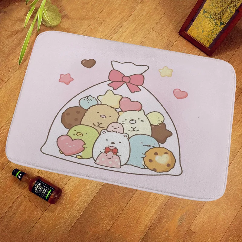 Cartoon Sumikko Gurashi Rugs Household Anti-Slip Baby Crawling Mats Lovely Animals Corner Bio Water Absorption Plush Carpet New