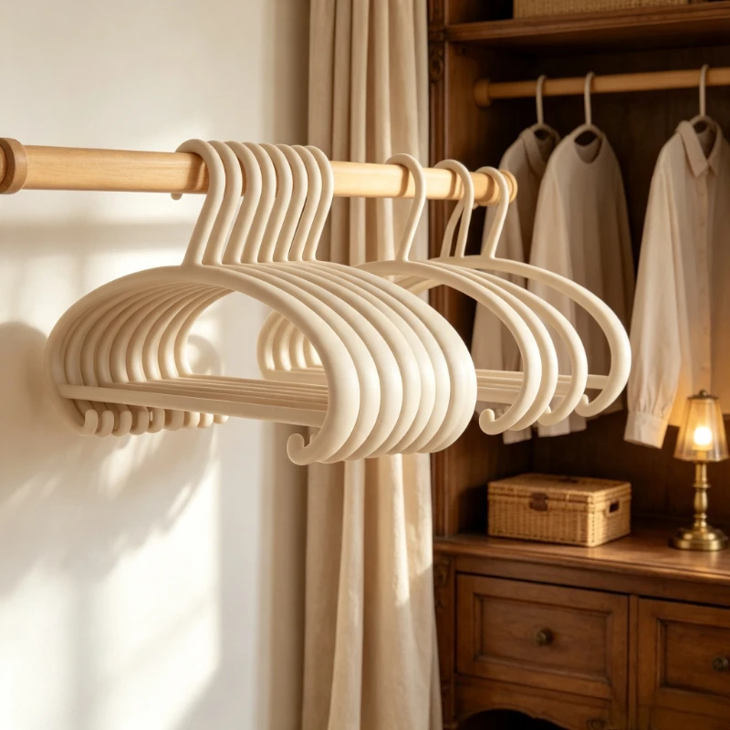 Non-slip Heavy Duty Clothes Hanger, Anti-mark Thickened Plastic Garment Rack Organizer for Sweaters, Durable Drying Holder.