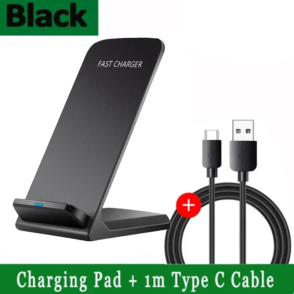 Snelle draadloze oplaadstandaard compatibel met Samsung S24/S23/S22/S21 Ultra, iPhone 17-12 Pro Max & Xiaomi smartphones
