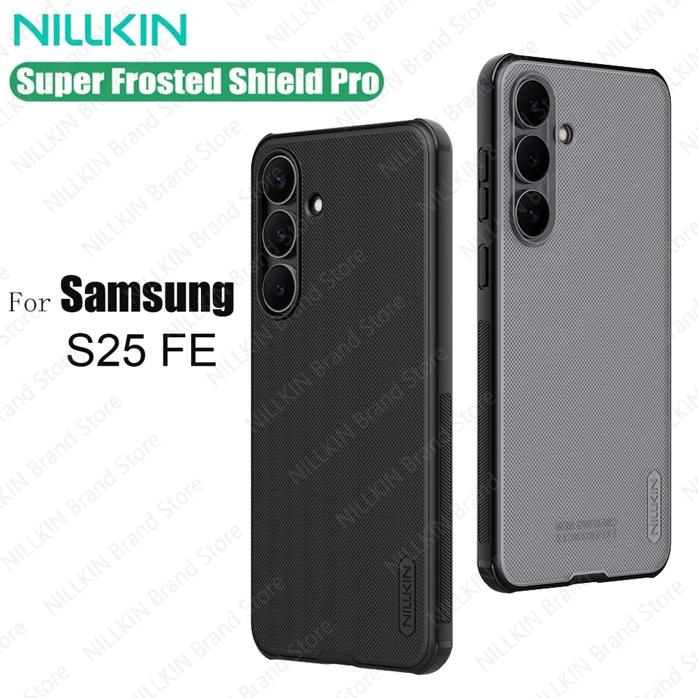 

Для Samsung Galaxy S25 FE чехол Nillkin Frosted Shield Pro с мягкими краями, жесткий противоударный ультратонкий чехол для Samsung S25 FE