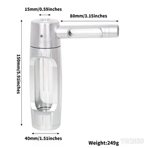 Kuru, Yanan Çim Sigara Boru, 155mm, Taşınabilir, Alüminyum Alaşımlı ve Cam sigara Borular, Nargile Nargile ve Aksesuarları sigara Esrar yapraklarının 6 büyük satışı, no. 5