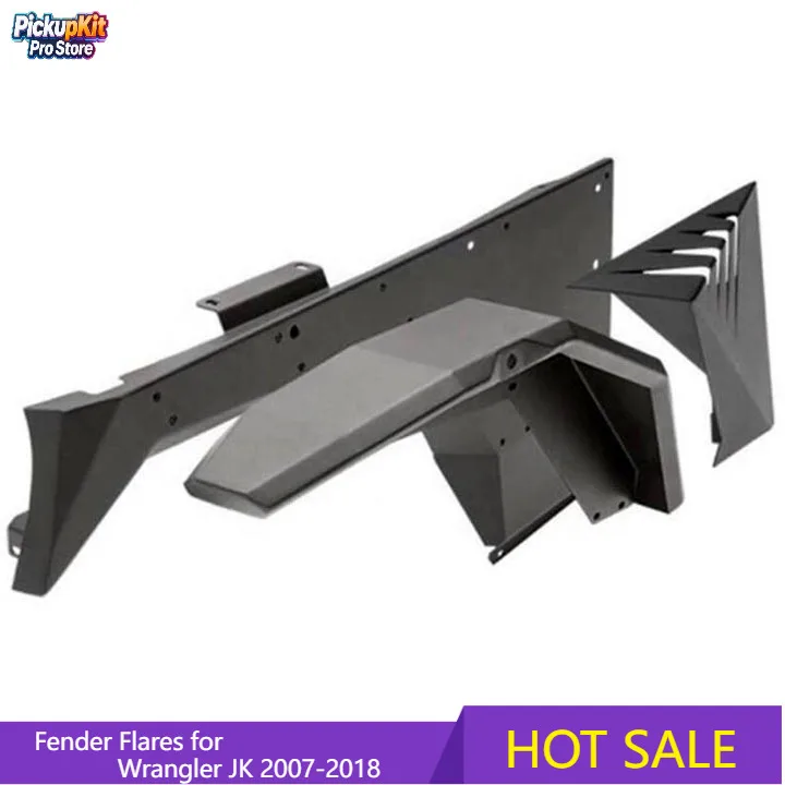 

Hot Sale Plastic Fender Flares Wheel Body Parts for Wrangler JK 2007-2018