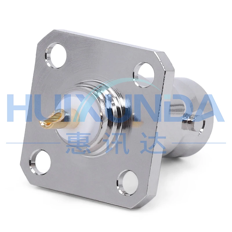 BNC-KF-2 integrated square board BNC female head with four-hole flange fixed BNC female seat 18.5 square connector Q9