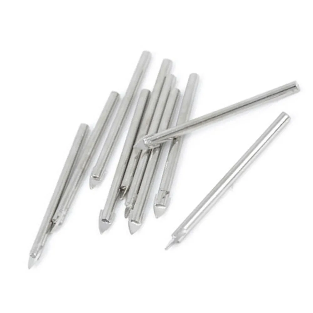 Foret en Carbure de Tungstène pour Carreaux de Céramique et Verre, Pointe de 6mm, Pièces d'Outils Électriques, Tige de 4.5mm, 10 Pièces