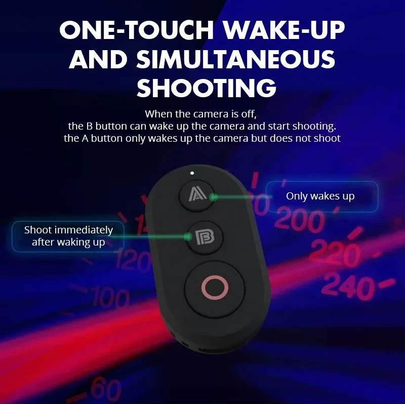 Picture 5: Bluetooth Remote Control for Insta360 X4 X3 X2 Insta 360 Ace Pro 2 GoPro 13 12 11, Photography Shutter Release Button Controller