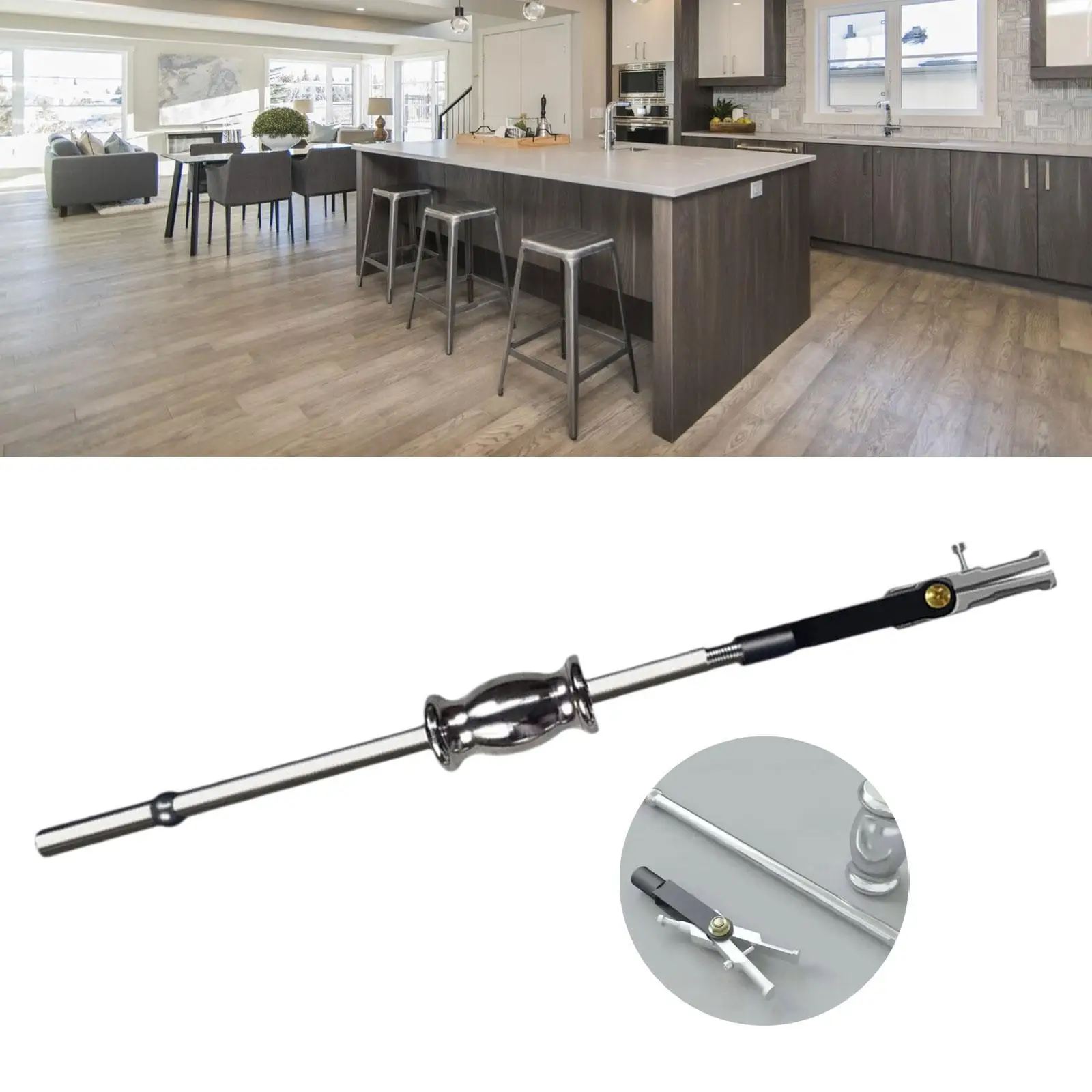 

2 Jaw Slide Hammer Puller, Long Handle Vehicle Repair Accessory Sturdy Internal Bearing Removal Tool