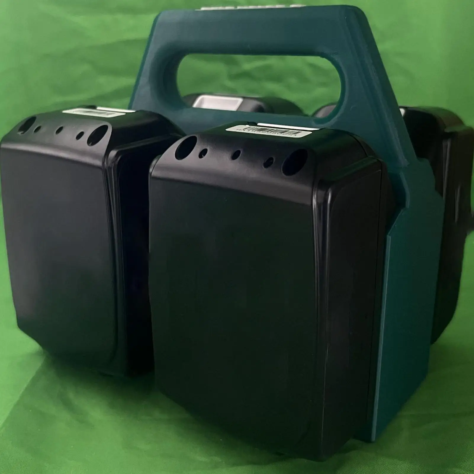 Battery Organizer Rack 4-Slot Travel-Size Battery Holder 18V Fixing Devices Small Tool Storage Container For Workshop