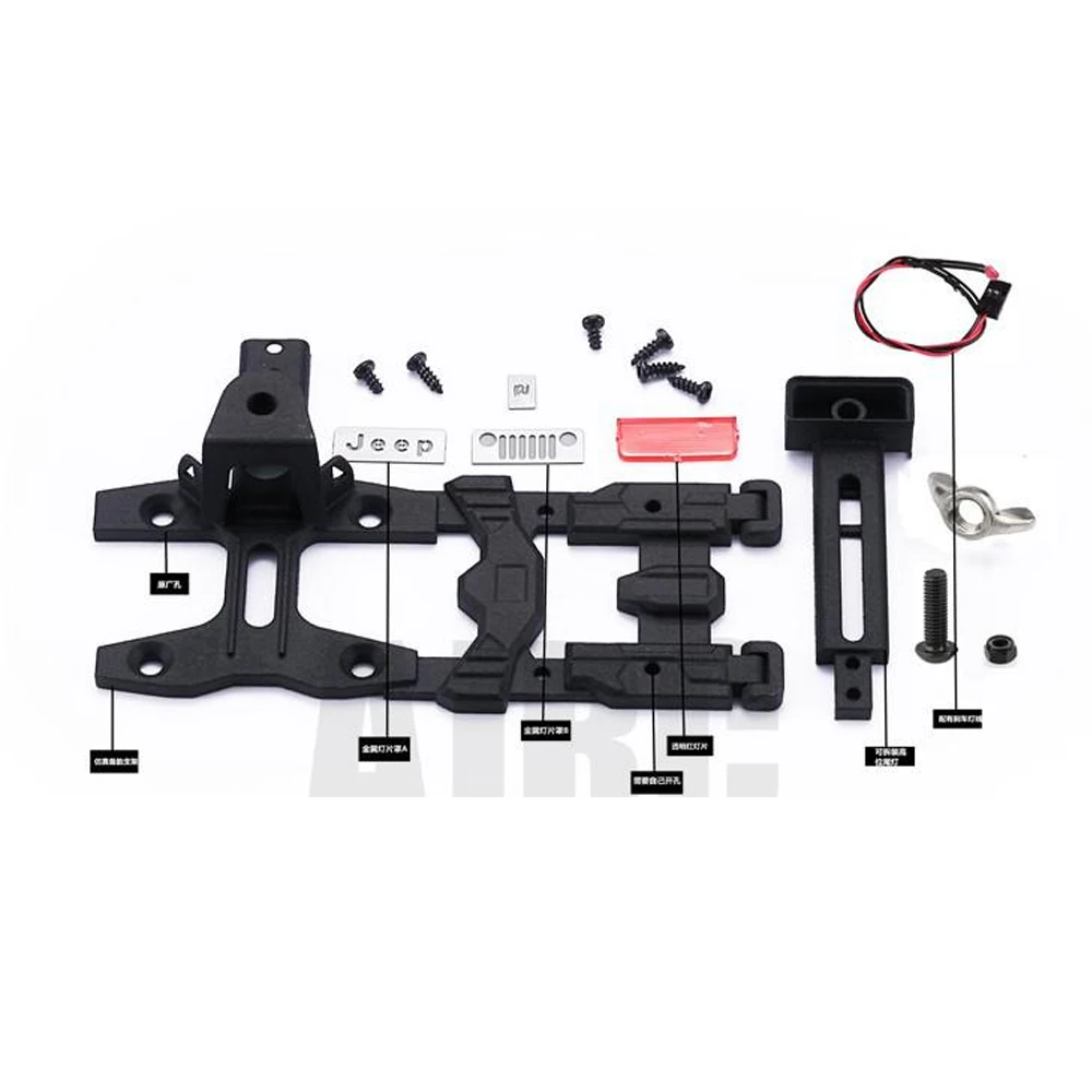 

TRX-4 Axial SCX10 Tamiya CC01 D90 TF2 2/4/6Pcs LED Light with Round Plastic Cover for 1:10 RC Crawler Car Upgrade Parts