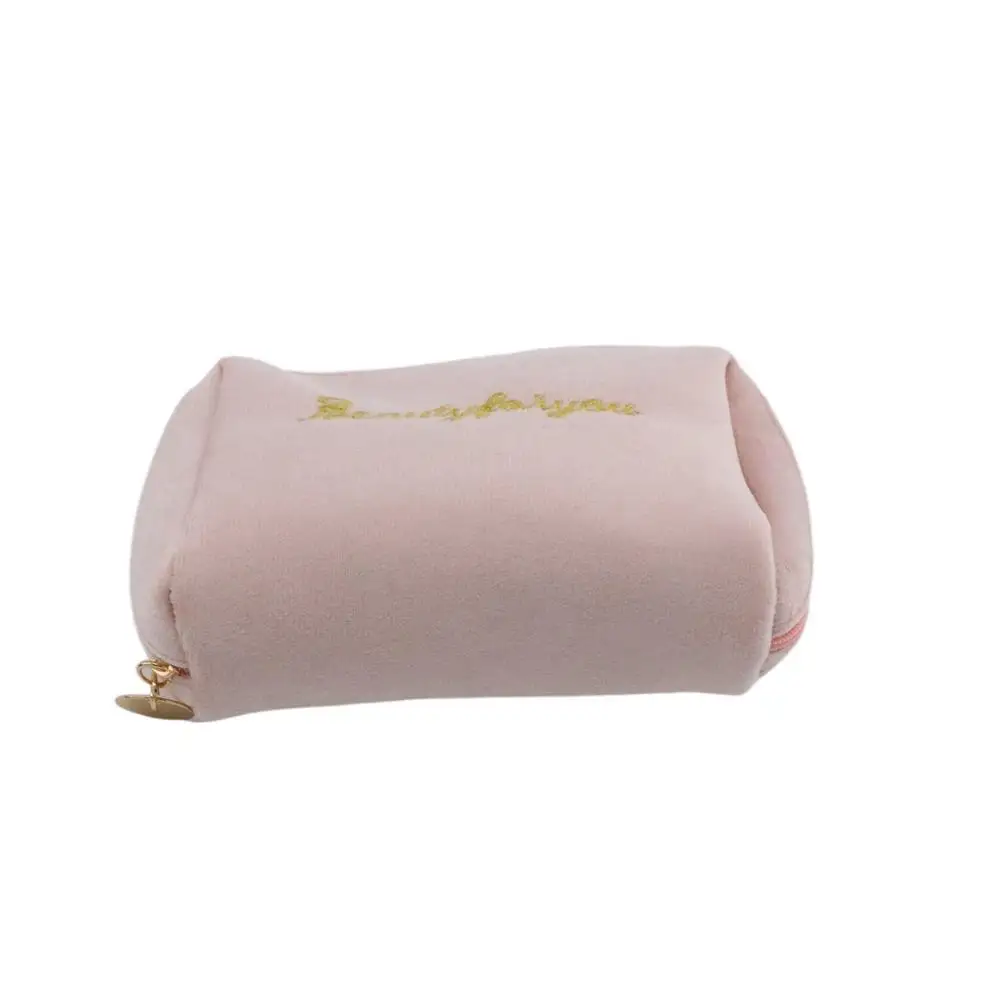 Portable Zipper Mini Handbags Cosmetic Bags Velvet Makeup Bags Lipstick Pouch