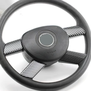 Botão do volante do carro painel capa guarnição adesivo para volkswagen polo novo acessórios polo 12 principais vendas emblema vw polo 2007 - №5