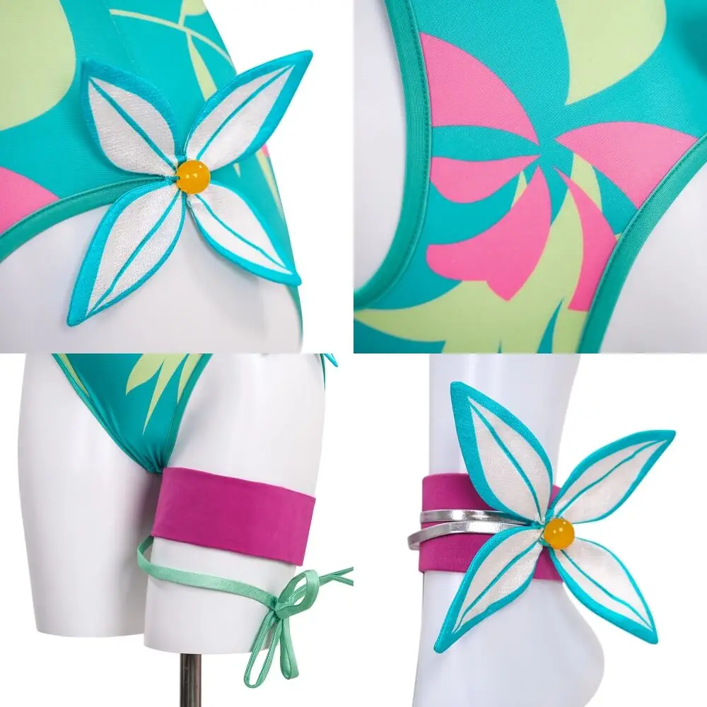 ملابس سباحة على شكل فراشة من Breezy أزياء الهالوين للشاطئ التأثيرية مونوكيني إكسسوارات علوية من Takerlama