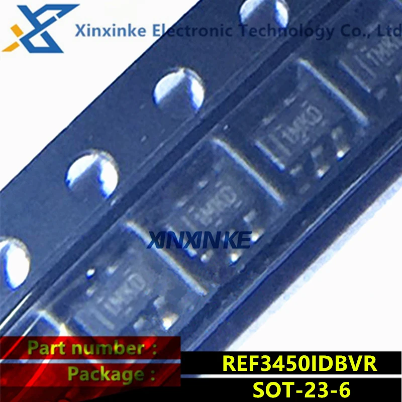 REF3450IDBVR SOT-23-6 Mark:1MKD Voltage References 5-V, low-drift, low-power, small-footprint series voltage reference