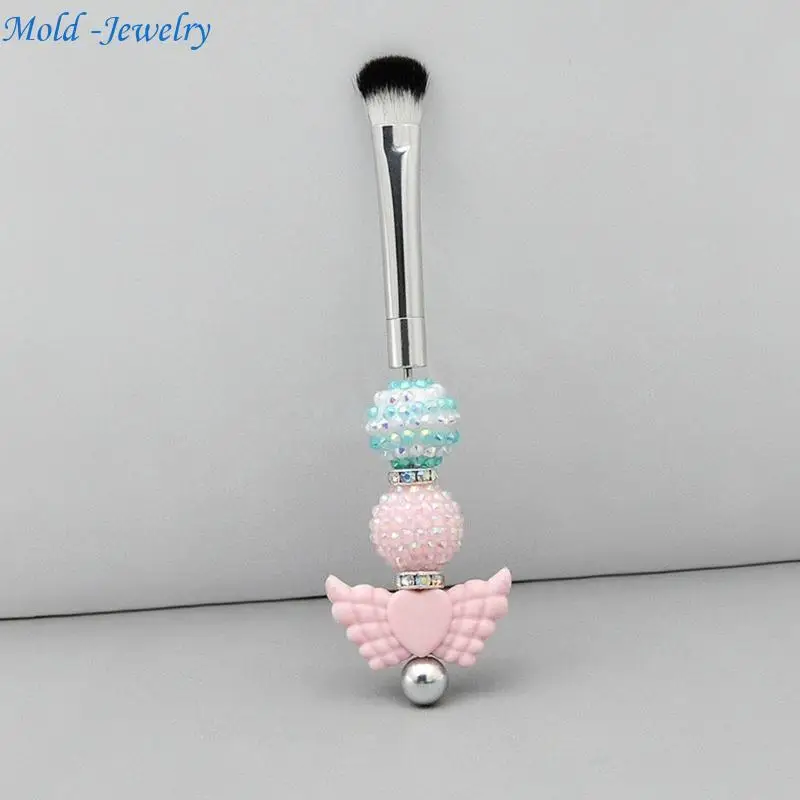 

69HB 5pcs Jewelry Beaded DIY Eye Brush Detachable Beads Makeup Brushes Set for Women