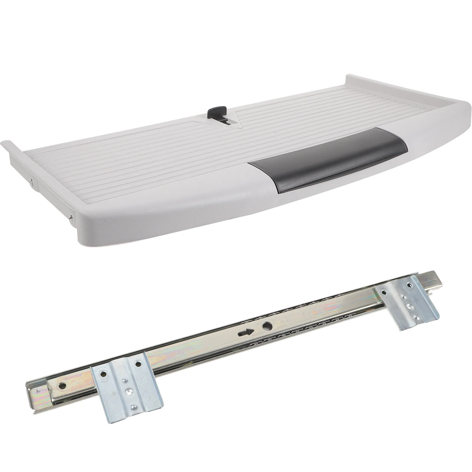 

1 Set Abs Ergonomic Keyboard Tray Under Desk With Sliders Adjustable Computer Keyboard Stand Slide Out Drawer For Office Home