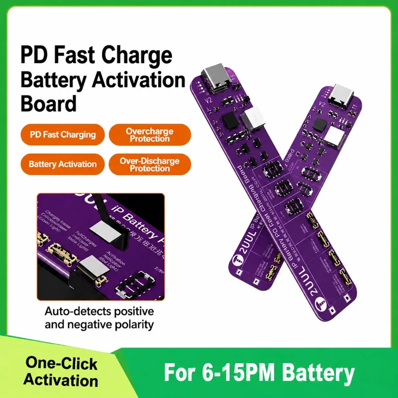 PD Fast‑charging Battery‑activation Small‑board Non‑disassembly Design Revives Power‑depleted Cells Fit 6‑15PM Series Practical