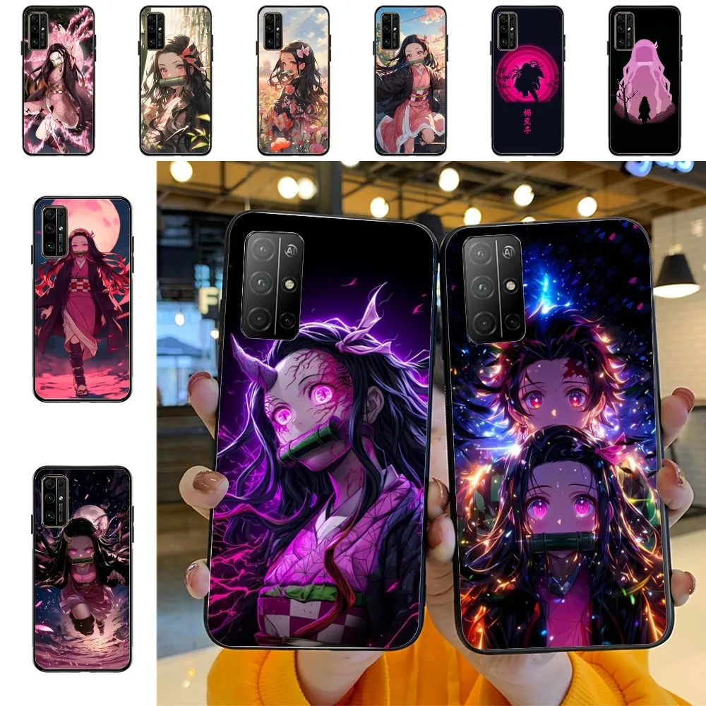 D-Demon S-Slayer K-Kamado N-Nezuko Phone Case For Huawei Honor 10 Lite 9 20 7A 9X 30 50 60 70 Pro Plus Soft Silicone Cover